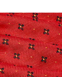 Cravate imprimée rouge Kingsman