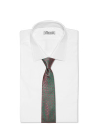 Cravate imprimée verte Charvet