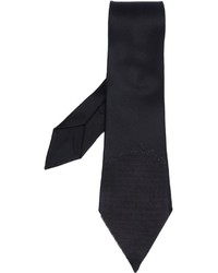Cravate noire Alexander McQueen