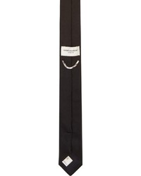 Cravate noire Saint Laurent