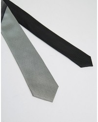 Cravate noire Asos