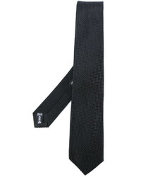 Cravate noire Giorgio Armani