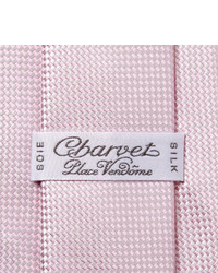 Cravate rose Charvet