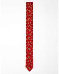 Cravate rouge Reclaimed Vintage