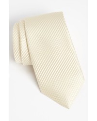 Cravate tressée beige
