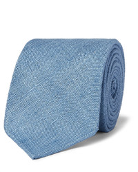 Cravate tressée bleu clair