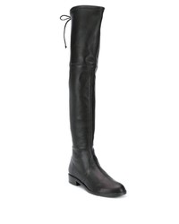 Cuissardes en cuir noires Stuart Weitzman