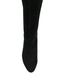 Cuissardes en daim noires Stuart Weitzman