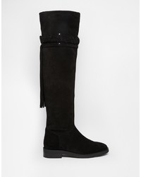 Cuissardes en daim noires Asos