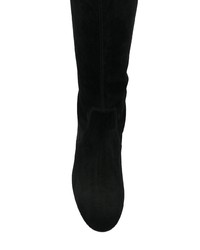 Cuissardes en daim noires Stuart Weitzman