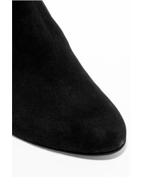 Cuissardes en daim noires Stuart Weitzman