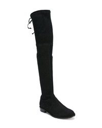 Cuissardes en daim noires Stuart Weitzman