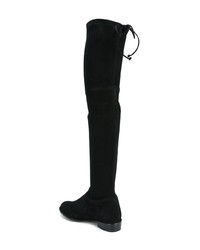 Cuissardes en daim noires Stuart Weitzman