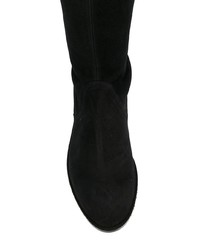 Cuissardes en daim noires Stuart Weitzman