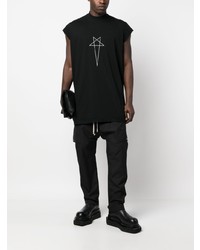 Débardeur à étoiles noir Rick Owens DRKSHDW