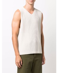 Débardeur beige Homme Plissé Issey Miyake