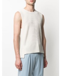 Débardeur beige Homme Plissé Issey Miyake