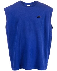 Débardeur brodé bleu Nike