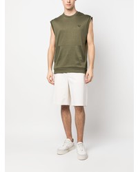 Débardeur brodé olive Fred Perry