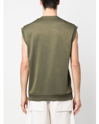 Débardeur brodé olive Fred Perry