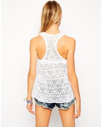 Débardeur en crochet blanc Asos