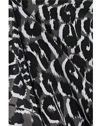 Débardeur en soie imprimé léopard noir Equipment
