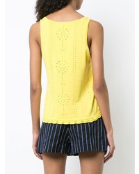 Débardeur en tricot jaune Derek Lam 10 Crosby