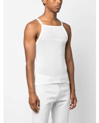 Débardeur en tulle blanc Courrèges