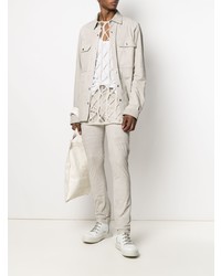 Débardeur en tulle blanc Rick Owens