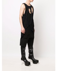 Débardeur en tulle noir Rick Owens