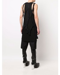 Débardeur en tulle noir Rick Owens