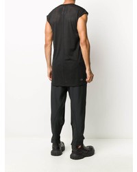 Débardeur en tulle noir Rick Owens