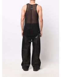 Débardeur en tulle noir Rick Owens