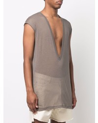 Débardeur gris foncé Rick Owens