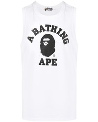 Débardeur imprimé blanc et noir A Bathing Ape