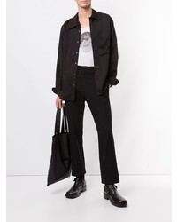 Débardeur imprimé blanc et noir Ann Demeulemeester