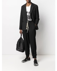 Débardeur imprimé blanc et noir Yohji Yamamoto