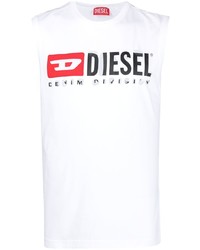 Débardeur imprimé blanc Diesel