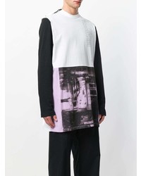 Débardeur imprimé blanc Raf Simons