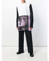 Débardeur imprimé blanc Raf Simons