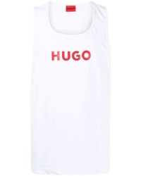 Débardeur imprimé blanc Hugo
