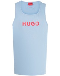 Débardeur imprimé bleu clair Hugo