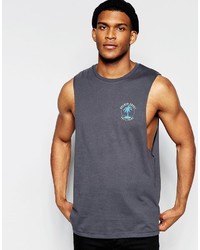 Débardeur imprimé bleu marine Asos