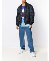 Débardeur imprimé bleu MSGM