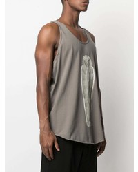 Débardeur imprimé gris Rick Owens DRKSHDW