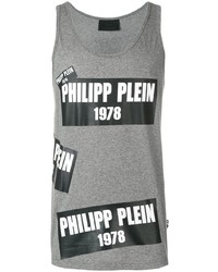 Débardeur imprimé gris Philipp Plein