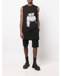 Débardeur imprimé noir et blanc Rick Owens DRKSHDW