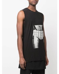 Débardeur imprimé noir et blanc Rick Owens DRKSHDW