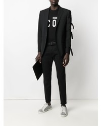 Débardeur imprimé noir et blanc DSQUARED2