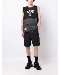 Débardeur imprimé noir AAPE BY A BATHING APE